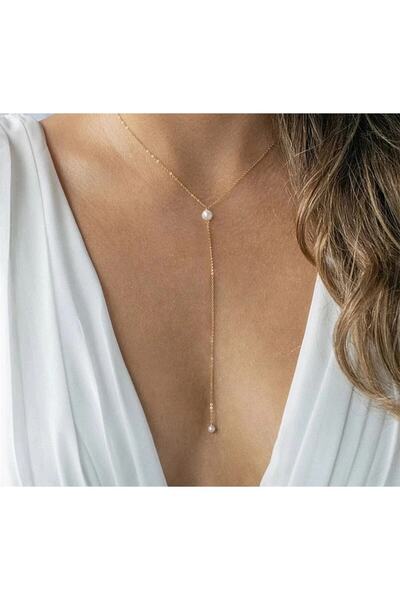 Roe takı aksesuar Kadın Kolye Inci Kolye Sarkıt Kolye