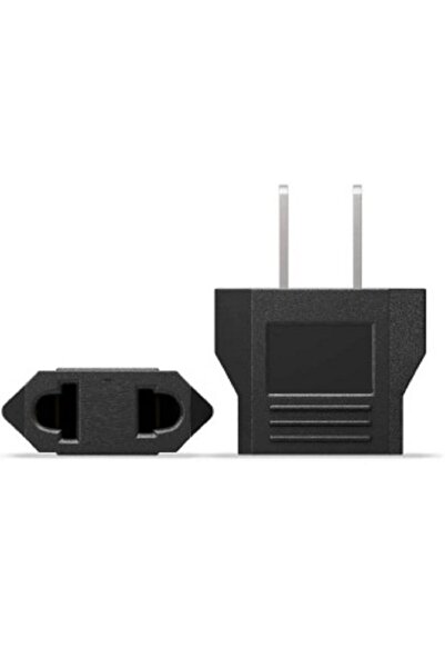 Derwell Avrupa Amerikan Düz Priz Dönüştürücü Türk Amerikan Fiş Adaptörü Fiş Çevirici Uç Abd Plug 2 Pinli