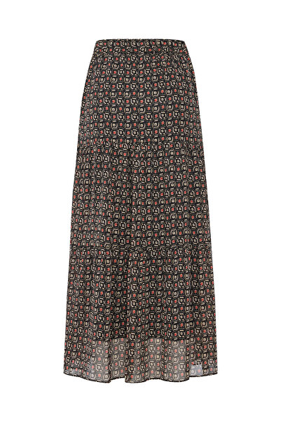 Mudo Printed Midi Skirt