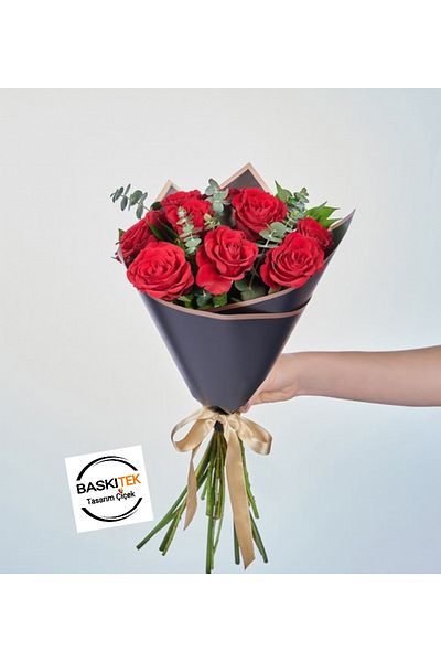 baskıtek Τεχνητό τριαντάφυλλο μπουκέτο, λουλούδι αίτησης, λουλούδι αρραβώνων υπόσχεσης, λουλούδι γνωριμίας, μπουκέτο αίτησης, λουλούδι πρώτης γνωριμίας