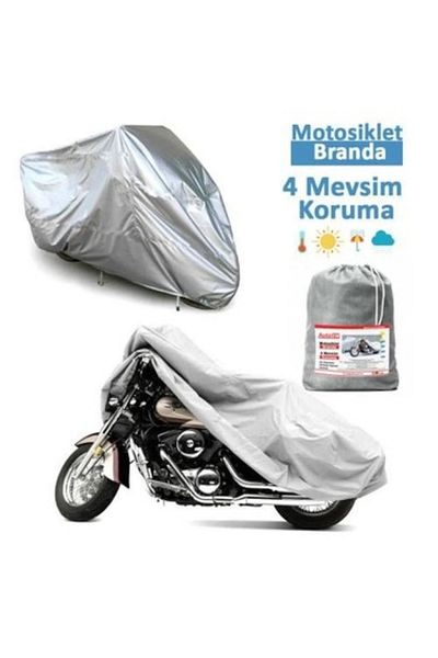 FİXFLEX Kawasaki Z 1000 Sx Motorcycle Premium 4 Season Protection Gray with Miflon Tarpaulin