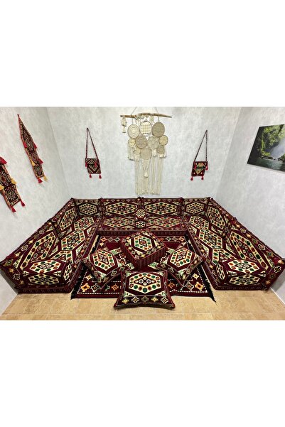 mdhomecarpet Şark Köşesi Sert Çökmeyen Süngerli Minder Takımı Oturma Grubu