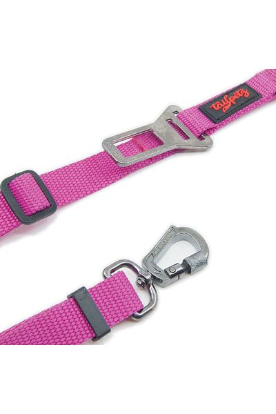 Tailpetz Pink Travel Leash - Car Safety, Cat Dog Walking Transport Strap