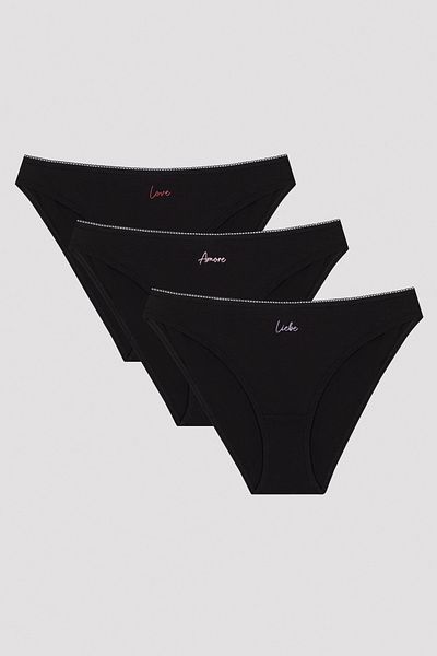 Penti Chiloți slip din 3 piese Amore Love Liebe