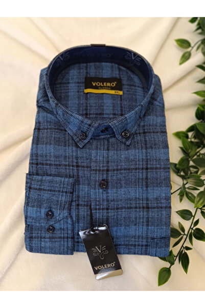 DENİZLİFE Erkek Baba Cepli Klasik Kesim  Kalın Oduncu Kışlık Gömlek