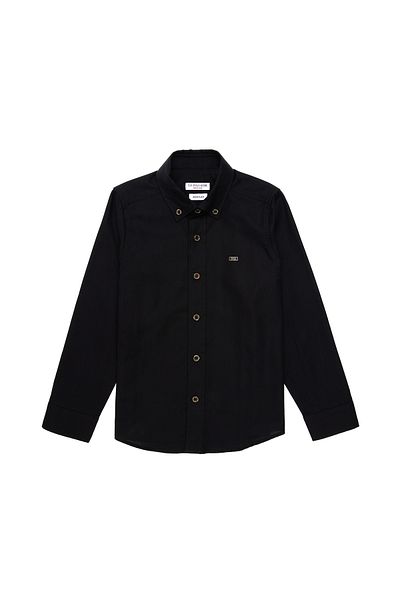U.S. Polo Assn. Μαύρο μακρυμάνικο Basic πουκάμισο για αγόρι 50295636 -VR046