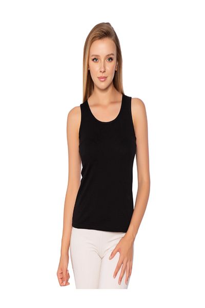 SİERNA Women's 6-Piece Lycra Wide Strap Plain Piping Undershirt Srn-000522