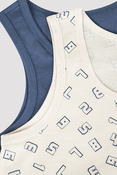 Penti Multicolored Boy's Patterned 2-Piece Undershirt