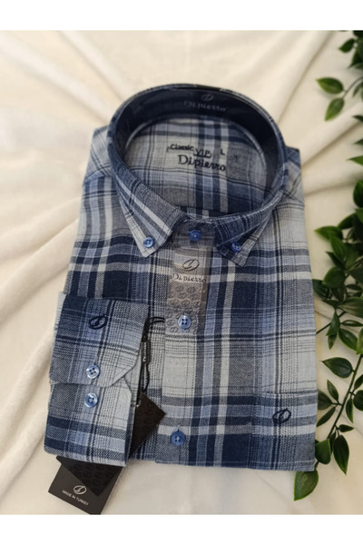 Genel Markalar Erkek Baba Tek Cepli  Klasik Kesim  Kalın Oduncu Kışlık Gömlek