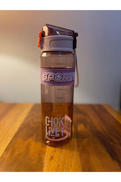 GARAJ Transparent Motivational Water Bottle 800 ml
