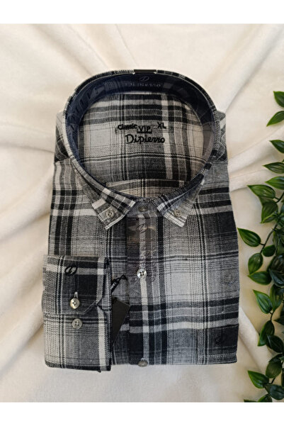 Genel Markalar Erkek Baba Tek Cepli  Klasik Kesim  Kalın Oduncu Kışlık Gömlek