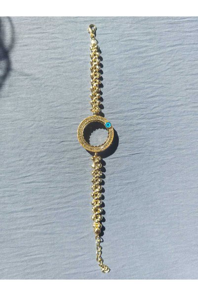 GEZERGOLD TAKI Compatible Dorika Bracelet with Evil Eye Beads