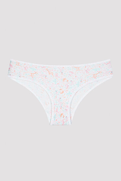 Penti Çok Renkli Kız Çocuk Hayvan Figürlü 5'li Külot