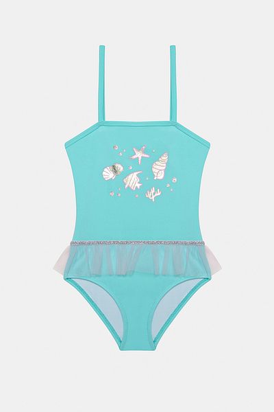 Penti Girl's Starfish Light Blue Swimsuit