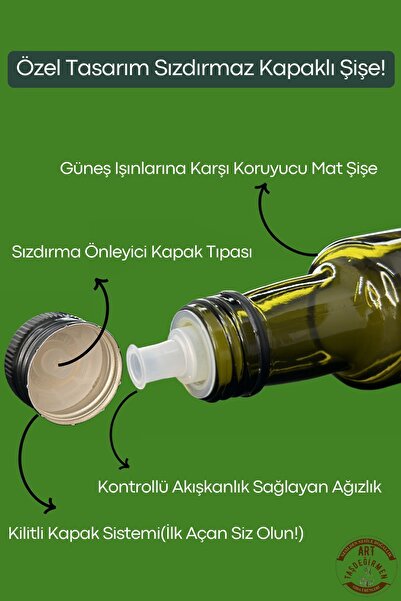 Art Taş Değirmen Soğuk Sıkım Çörek Otu Yağı 250 ml %100 Doğal Ve Saf (PESTİSİT ve UPC2 TİMOKİNON ANALİZLİ)