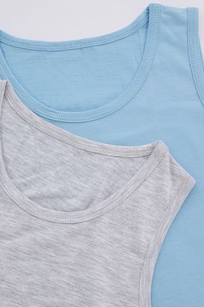 Penti Boy's Simple Blue 2-Piece Tank Top