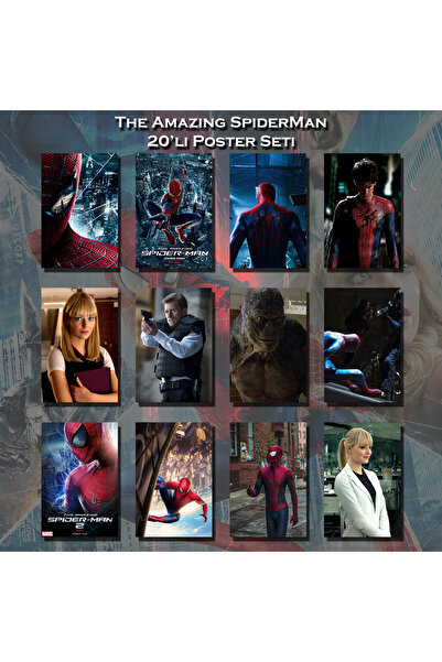 CALLWOOD The Amazing Spider Man 20'li Poster Seti Yüksek Kalite Baskı