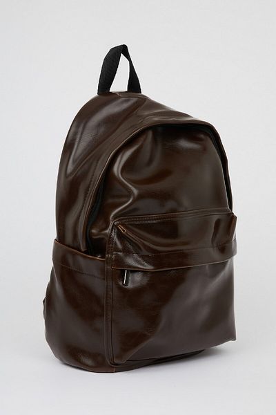 DeFacto Men's Faux Leather Backpack E0691Axns