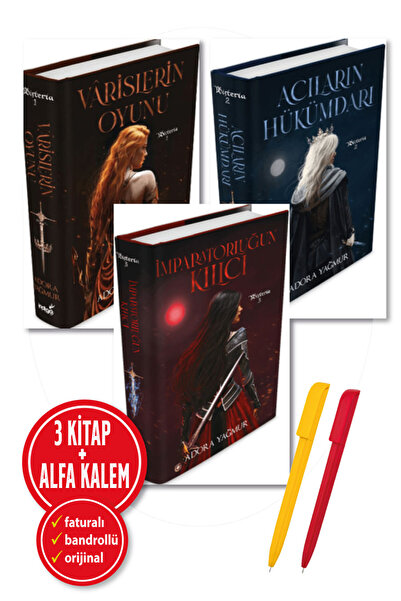 İndigo Kitap ADORA YAĞMUR CİLTLİ 3 Kitap (Acıların Hükümdarı+Varislerin Oyunu...