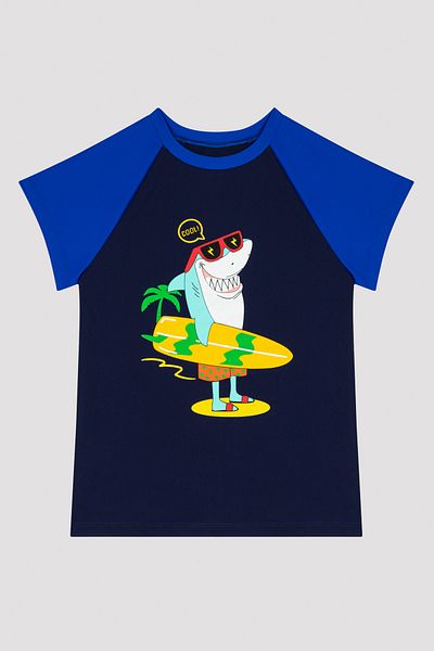 Penti Boy's Crocodile Patterned UV Top Swimsuit