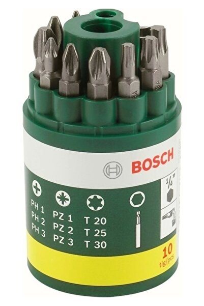 Bosch DIY 10 Parçalı Vidalama Ucu Seti