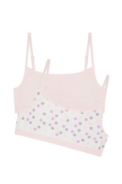Penti Multicolored Girl's Polka Dot 2-Piece Half Undershirt