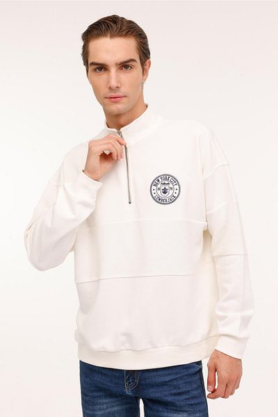 lumberjack Ml Fran 16Id108 4Pr Ecru Men's Sweatshirt