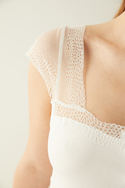 Penti Mama Hamile Beyaz Gecelik