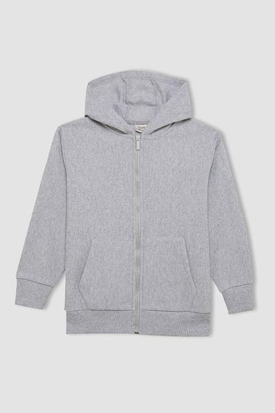 DeFacto Boy's Sweat X5844a6/gr400 Optic Lt.grey Melange