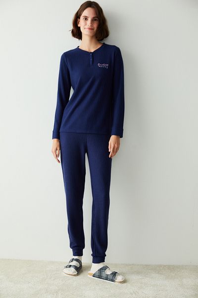 Penti Need Some Rest Waffle Thermal Pajama Set