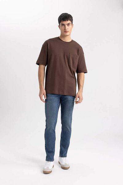 DeFacto Ανδρικό T-shirt - T3661az/bn497 Καφέ