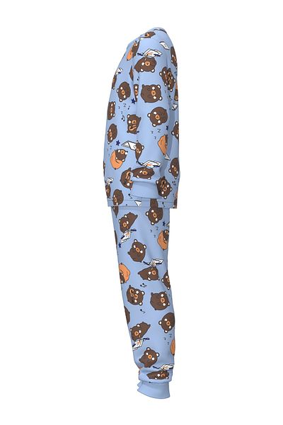 Penti Boy's Bear Thermal Multicolor Pajama Set