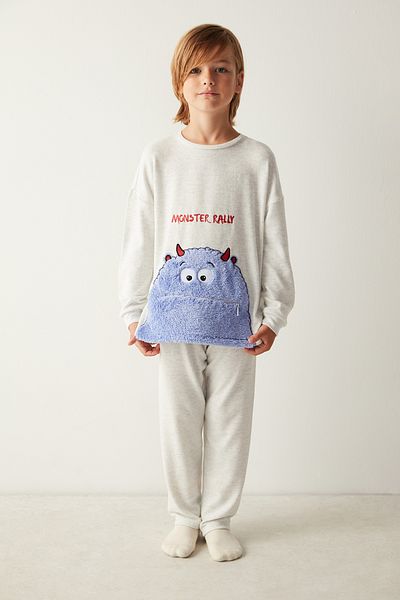 Penti Boy's Monster Rally ST Long Sleeve Pajama Set