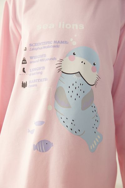 Penti Light Pink G.sea Lion Pajama Set