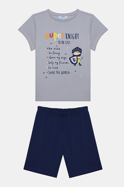 Penti Boy's Superknight 2-Piece Multicolor Pajama Set