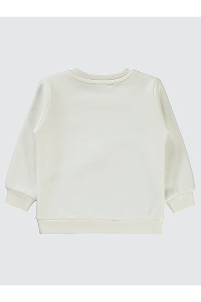 Civil Girls Kız Çocuk Sweatshirt 2-5 Yaş Ekru