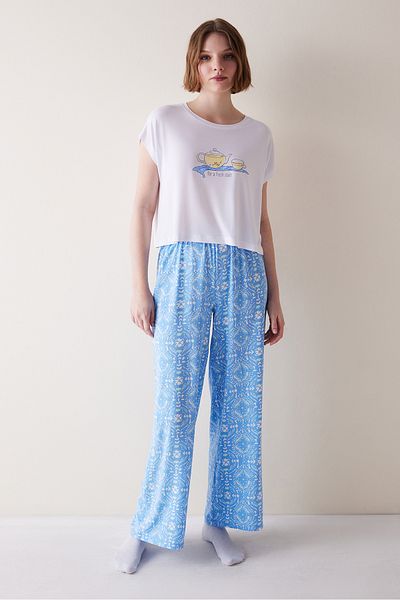 Penti Fresh Start Multicolored Pants Pajama Set