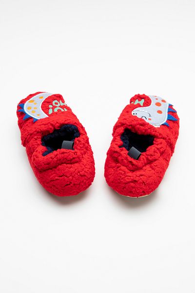 Penti Red Boy's Dinosaur Printed Booties Socks