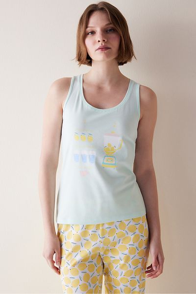 Penti Lemonade Yellow Pants Pajama Set