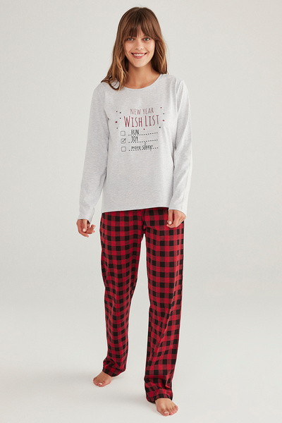 Penti Family Red Gingham Pajama Set