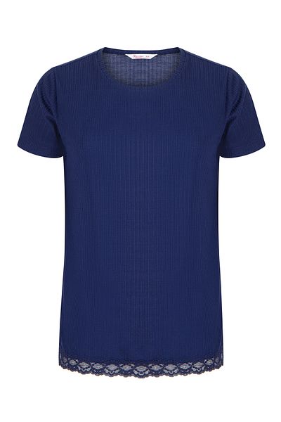 Penti Top de pijama tricou bleumarin