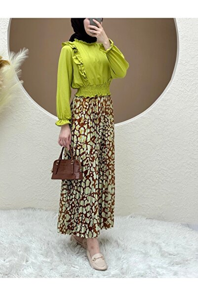 HİJABAYA Digitálisan nyomtatott hajtogatott szoknya