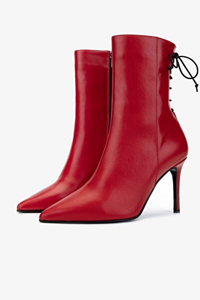 Valmenti Kadın Kırmızı Topuklu Bot