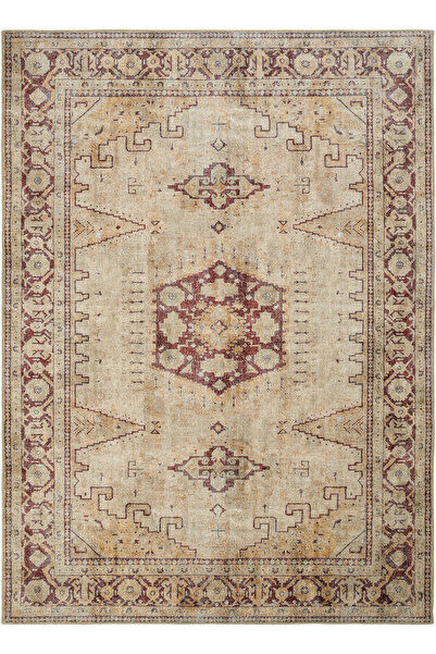 Cool Halı Private Cream Antique Vintage Carpet Runner Ethnic Patterned Authen...