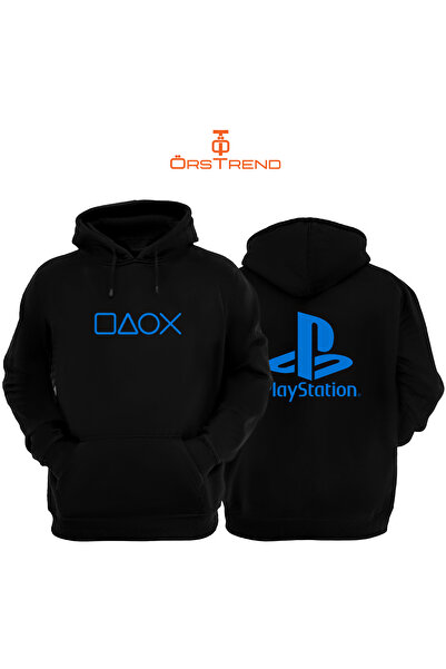 ÖRSTREND سويت شيرت بقلنسوة مطبوع للجنسين من بلاي ستيشن