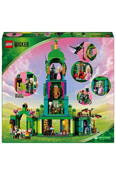 LEGO Wicked Emerald City’ye Hoş Geldiniz 75684 - 9 Yaş ve Üzeri Çocuklar için Kule Modeli, Gl