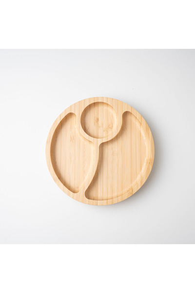 Home Üç Bölmeli Bambu Tabak
