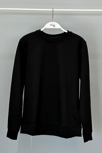 REMSA Μαύρο ανδρικό φούτερ 7084 - Relaxed Fit