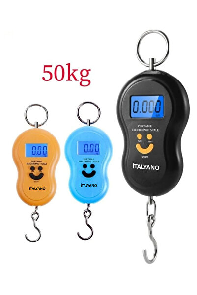 Genel Markalar İtalyano Elektronik Dijital El Kantarı 50 Kg Terazi Tartı 10 g...