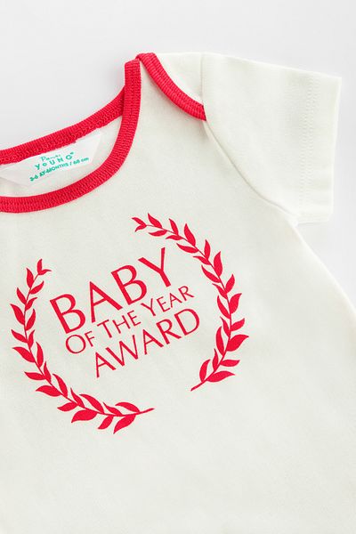 Penti White Child Baby Family Award Bodysuit
